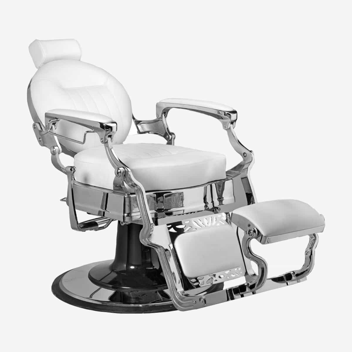 white barber chair